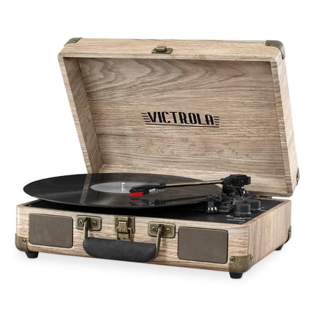 Victrola Journey Bluetooth Suitcase Record Player with 3-speed Turntable
