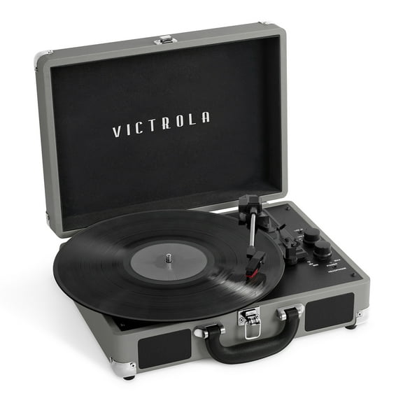 Victrola Journey Bluetooth Suitcase Record Player with 3-speed Turntable
