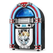 Victrola NostalgicWood Bluetooth CD Player Jukebox, Silver, 816203016973