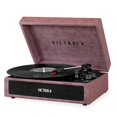 thumbnail image 1 of Victrola Parker Bluetooth Suitcase Record Player with 3-speed Turntable, Lambskin Dusty Rose, 1 of 2