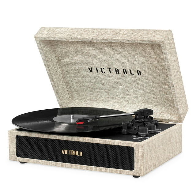 Victrola Parker Bluetooth Suitcase Record Player with 3-speed Turntable
