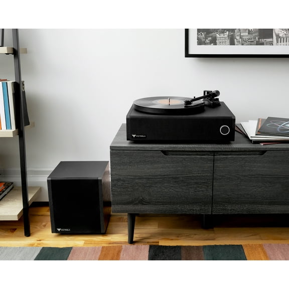 Victrola Premiere V1 Turntable Stereo Soundbar System (Espresso)