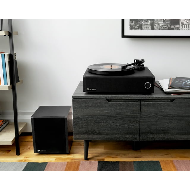 Victrola Premiere V1 Turntable Stereo Soundbar System (Espresso