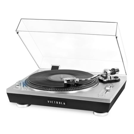 Victrola - Pro Bluetooth Stereo Turntable - Silver