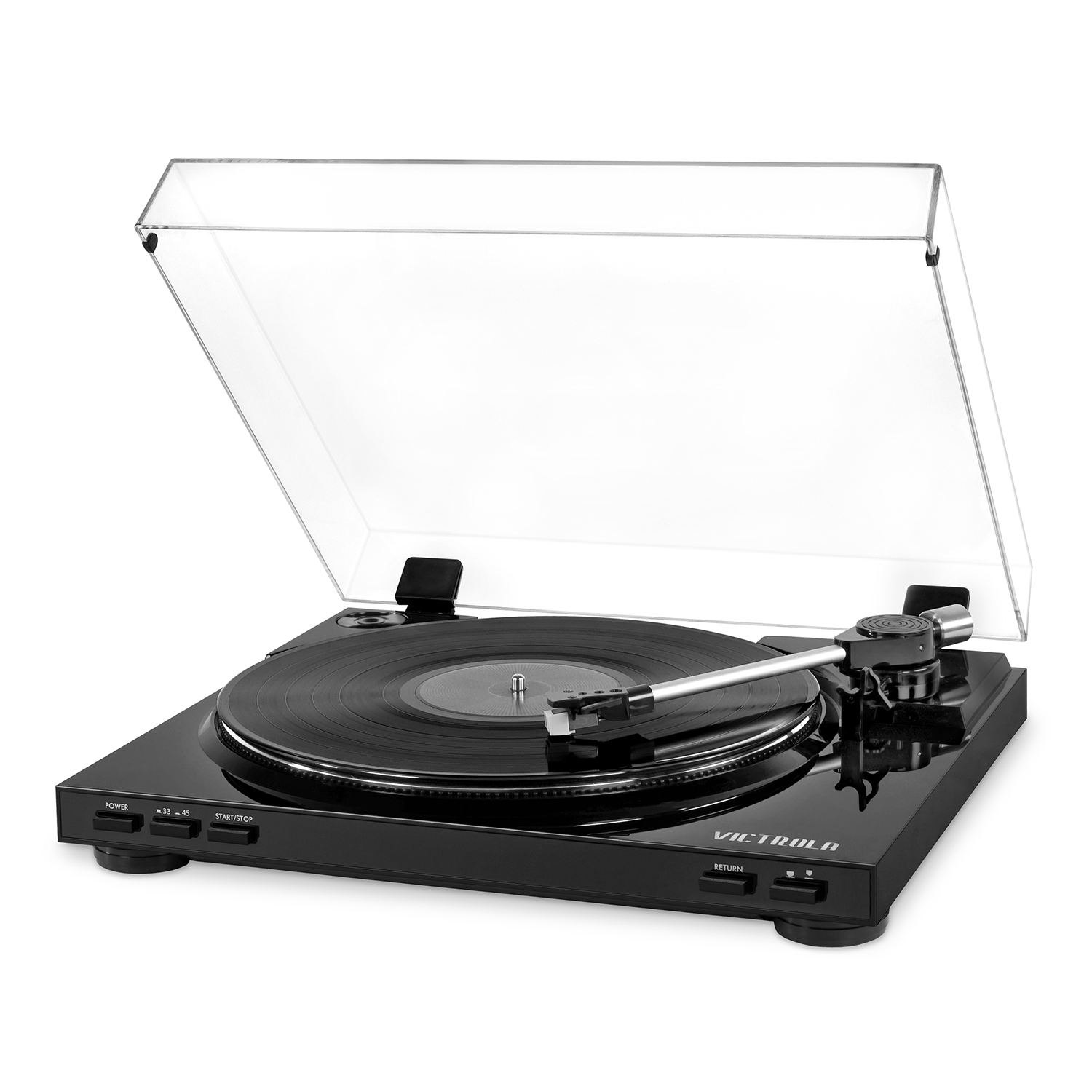 Victrola Pro USB Record Player with 2-Speed Turntable and Dust Cover - Black - image 1 of 3