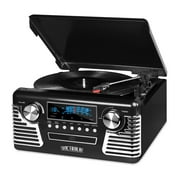 Victrola Haley Retro Record Player Black