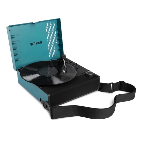 Victrola Revolution GO Portable Rechargeable Record Player (Blue)