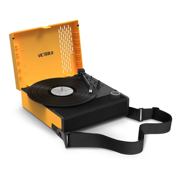 Victrola Revolution GO Portable Rechargeable Record Player (Citrus)