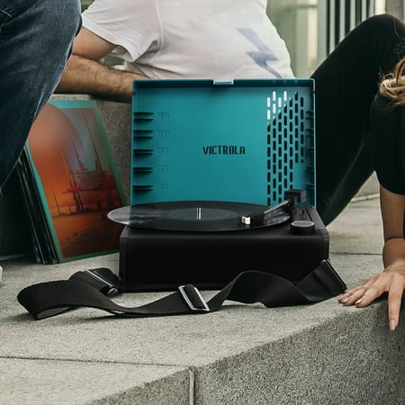 Victrola - Revolution GO Portable Rechargeable Record Player - Blue