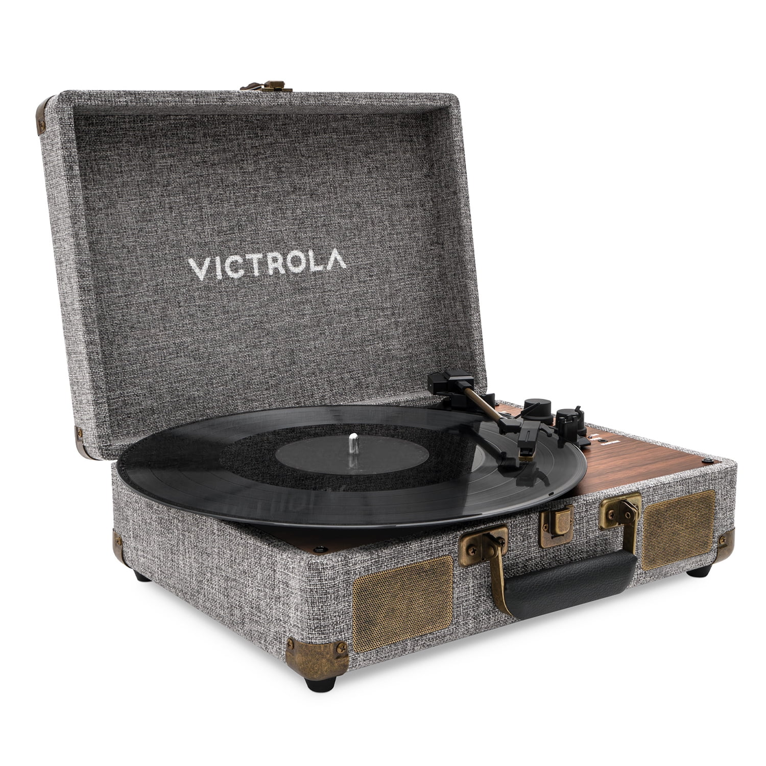 Victrola Venture Bluetooth Suitcase Record Player (Walnut