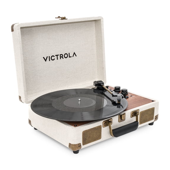 Victrola Venture Bluetooth Suitcase Record Player (Oak)