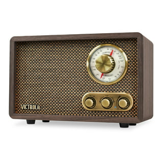 ByronStatics Portable Radio AM FM, Vintage Retro Radio with Built