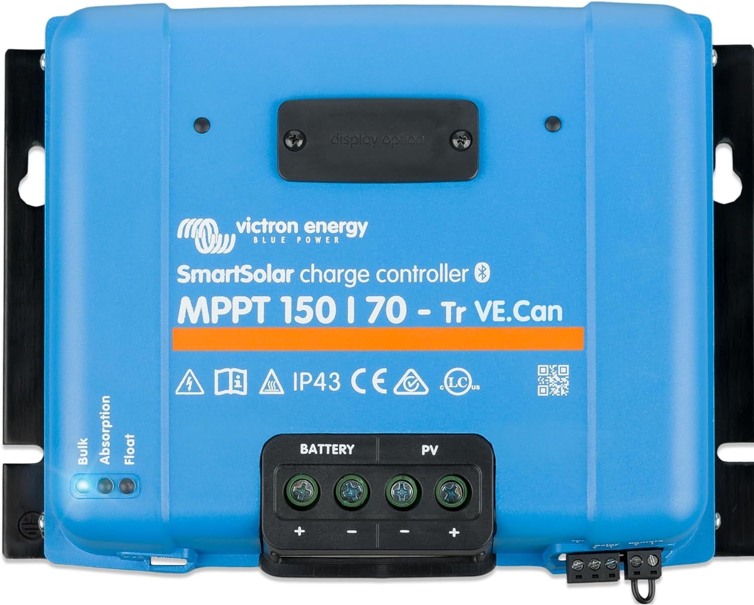 Victron Energy SmartSolar MPPT Tr VE. Can Solar Charge Controller (Bluetooth) - Charge Controllers for Solar Panels - 150V, 70 amp, 12/24/36/48-Volt