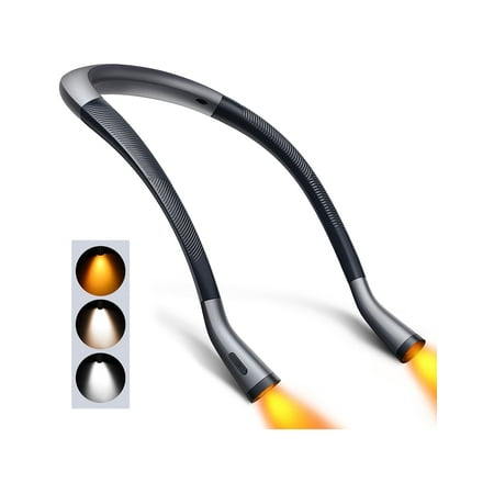 Victsing Neck Reading Light Rechargeable, 6 Brightness Levels & 3 Colors Amber Book Light for Reading in Bed, 80H Reading, Bendable Long Arms price history and forecast - VicTsing HM652