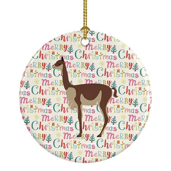 Vicugna or Vicuna Christmas Ceramic Ornament 2.8 in x 2.8 in