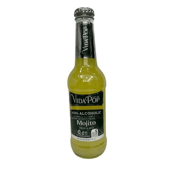 Vida Pop Non-Alcoholic Mojito Carbonated Mocktails Drink, 12-Pack 9.3 fl. oz. Bottles