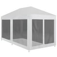 thumbnail image 1 of VidaXL 236.2" x 118.1" White Outdoor Canopy, 4 Mesh Sidewalls and UV Resistant, 1 of 7