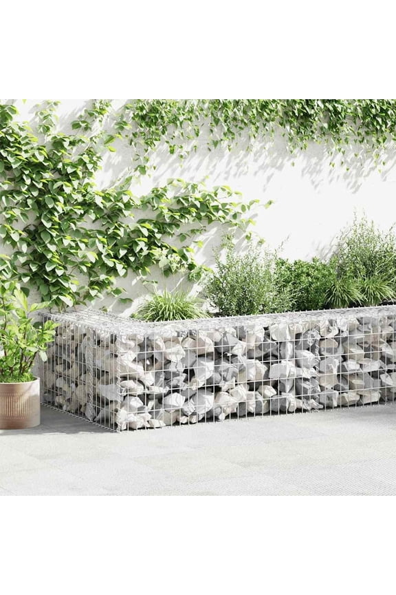 Gabion Basket Wire Fence Retaining Wall Outdoor Garden Galvanized Steel