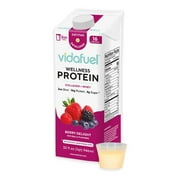 Vidafuel Protein Drink, 16g Protein per 2oz Shot, 32 fl oz Carton, Berry, 1 Ct