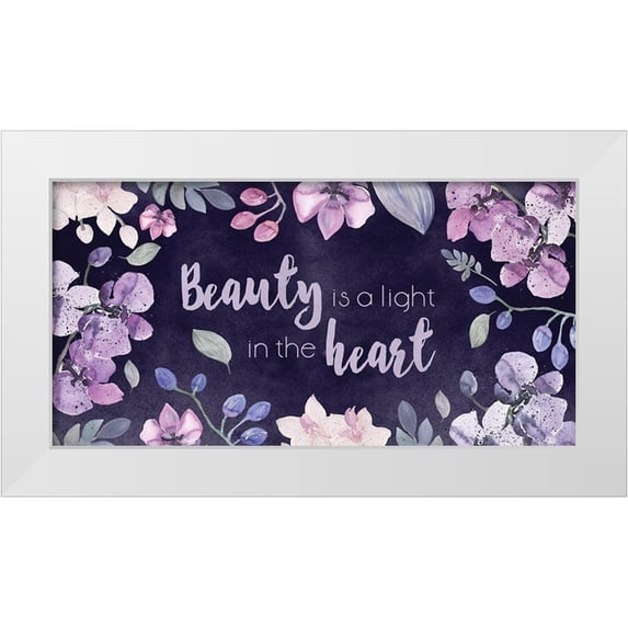 Vidal, Alicia 18x11 White Modern Wood Framed Museum Art Print Titled - Beauty in the Heart