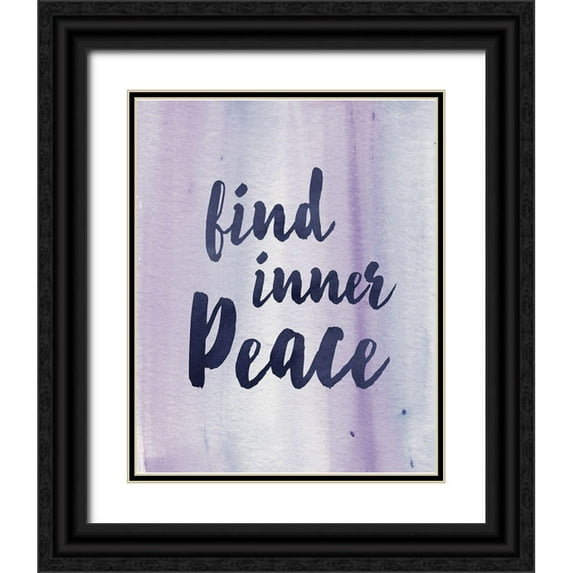 Vidal, Alicia 20x24 Black Ornate Wood Framed with Double Matting Museum Art Print Titled - Inner Peace