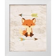 thumbnail image 1 of Vidal, Alicia 20x24 White Modern Wood Framed Museum Art Print Titled - Fox On Wood, 1 of 4
