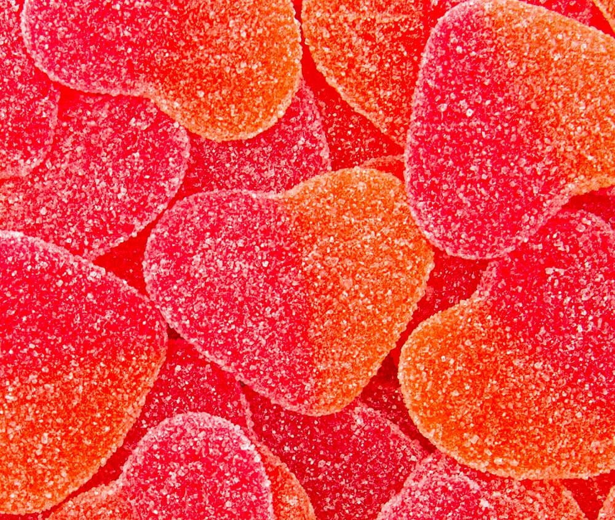 Vidal Gummy Peach Hearts Valentine Sweet Gummi Hearts Soft & Chewy