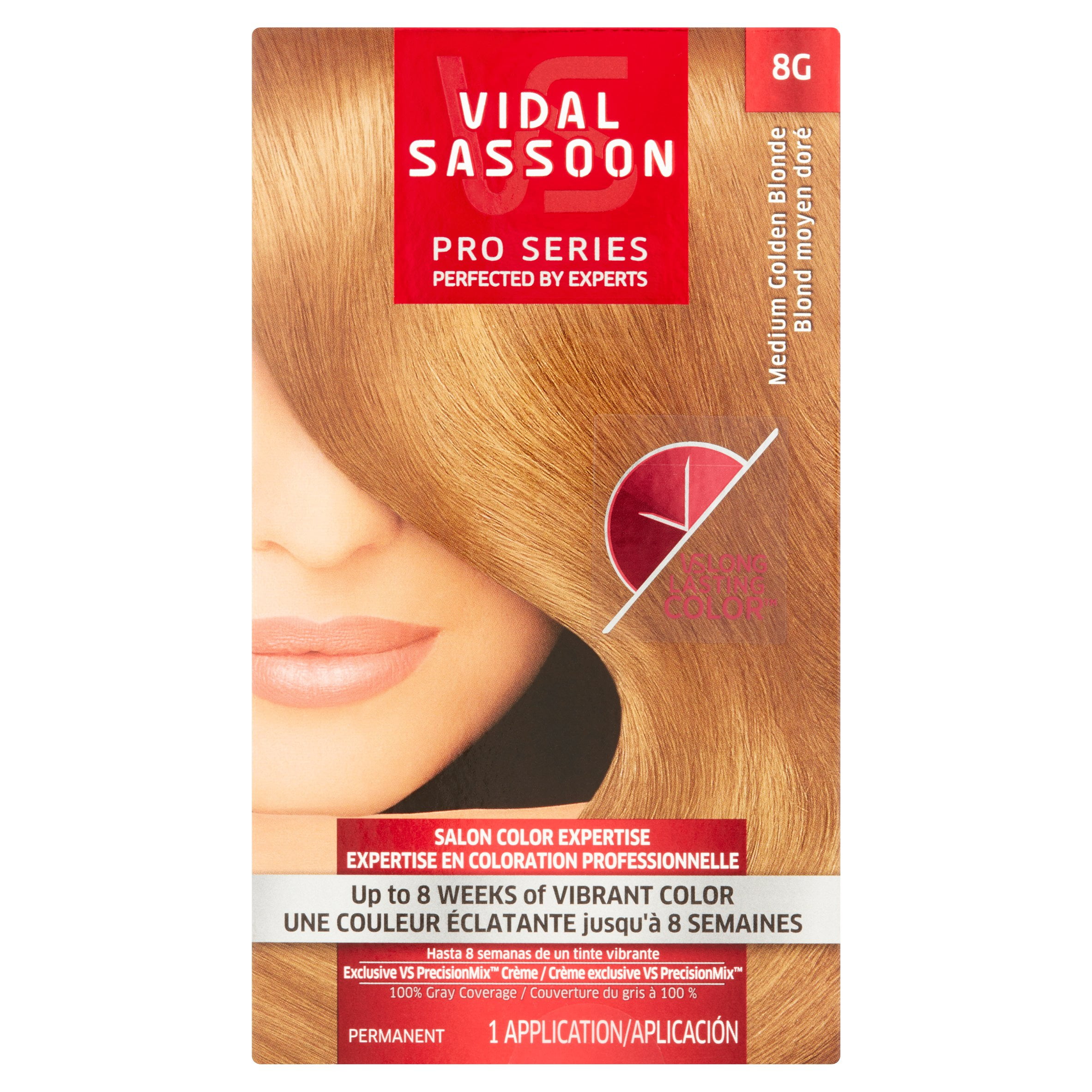 Vidal Sassoon Pro Series 8G Medium Golden Blonde Permanent Hair