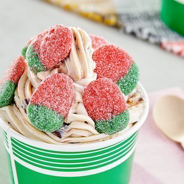 Vidal Sour Gummy Strawberries 2.2 lb. - 12/Case