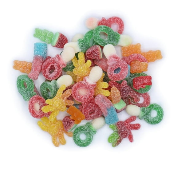 Vidal's Premium Unwrapped Sour Gummi Mix Variety Pack 4.4 Lbs (70.4 oz)