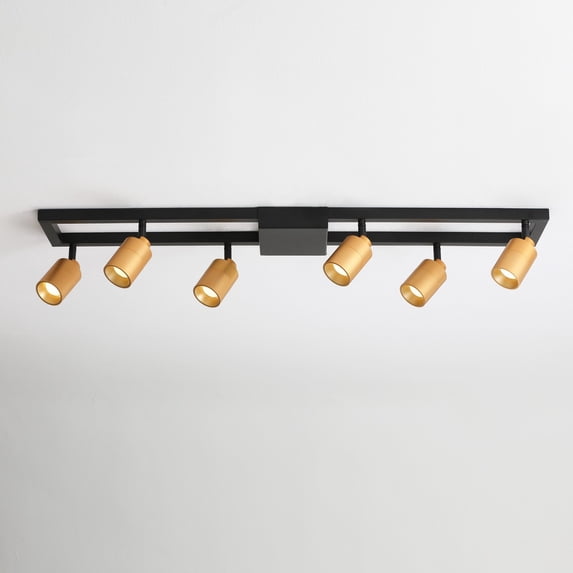 Vidalite 6 Bulb LED Sqaure Head Track - Gold