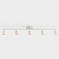 thumbnail image 1 of Shura Matte White 5-Light Track Light with Rotatable Heads, Integrated LED Bulbs, 4 ft., 1 of 8