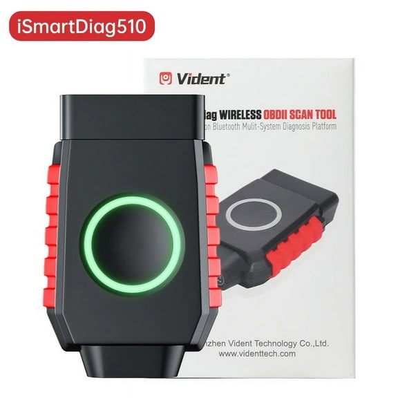 Vident ISmartDiag510 Full System Wireless OBD2 Scanner Car Diagnostic Tool 13+ Resets Bi-Directional Control Support CAN FD&DOIP Lifetime Free Update