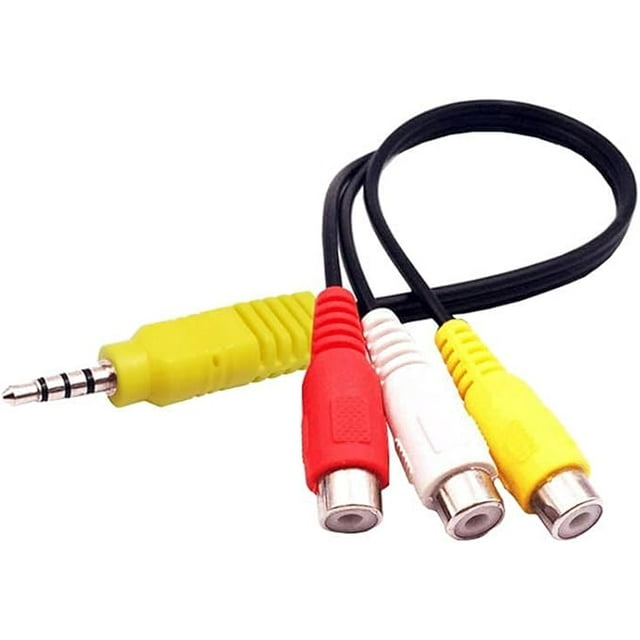 Video AV Component Adapter Cable Replacement for TCL TV, 3 RCA to 3.5mm