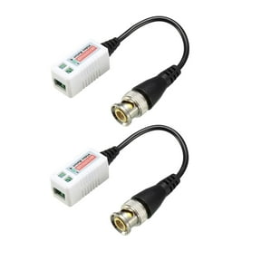 Video Balun Transceiver CCTV Camera Passive BNC Connector CAT5 UTP , 1 Pair
