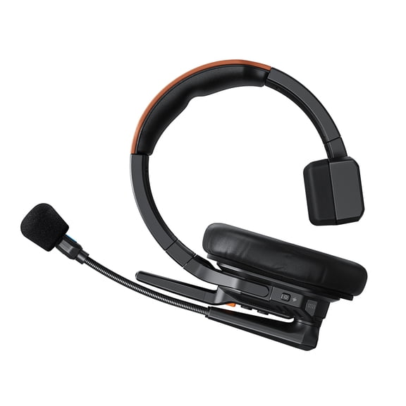 Video Camera 2-person 2pcs Wireless Intercom Headset System Full-Duplex 2-Person Communication Headset with AI/ENC Noise Reduction