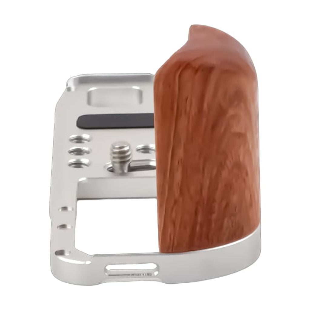 Video Camera Cage For X100VI Camera Stabilizer Rig Cage Wood Handle