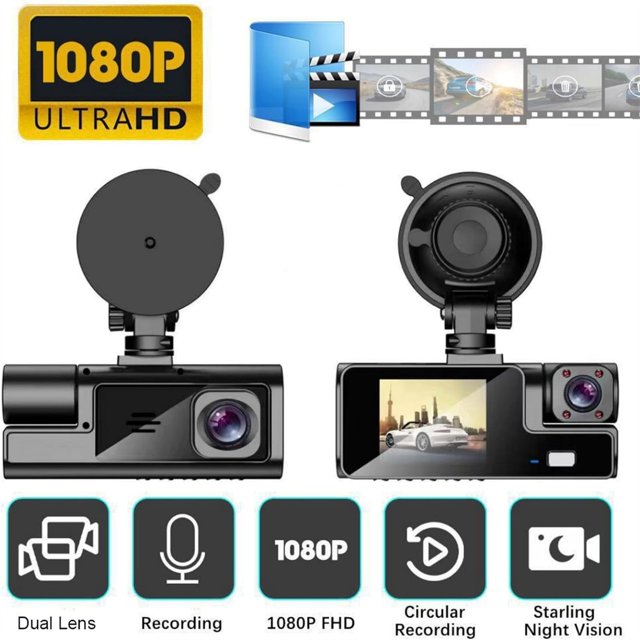 Video Cameras for Cars Cam For Cars 1080P Full Front & Inside Car