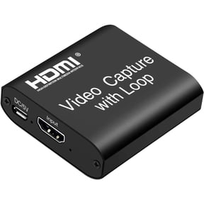 Video Capture Card 4K HDMI Device with Loop Out, Full HD 1080P Game Capture Video Recorder for Live Streaming, Broadcasting or Video Conference,S3/PS4/Xbox One/DSLR/Camcorders