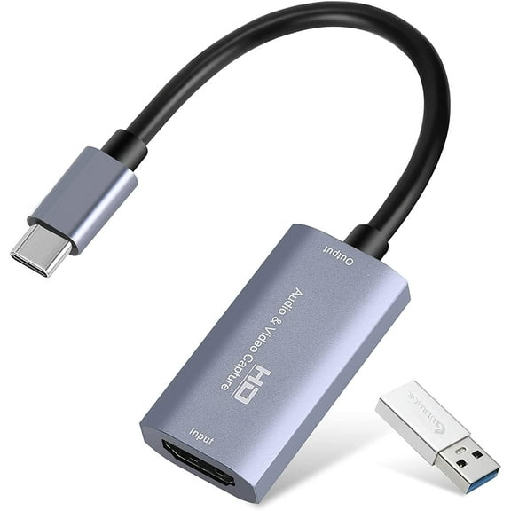 Video Capture Card, 4K USB3.0 HDMI to USB C, 1080P 60FPS & 2K 30FPS