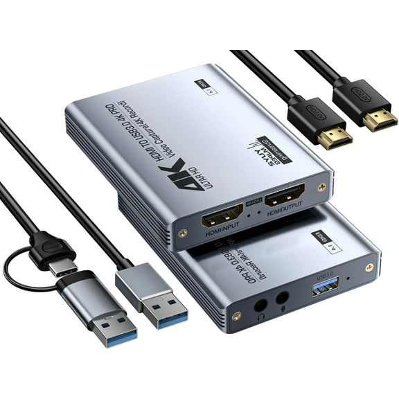 Video Capture Card, Audio Video Capture Card, 3.0 Capture Card 4 Loop Out, 108060/230 Game Video Capture for live streaming, suitable for 5// cameras/