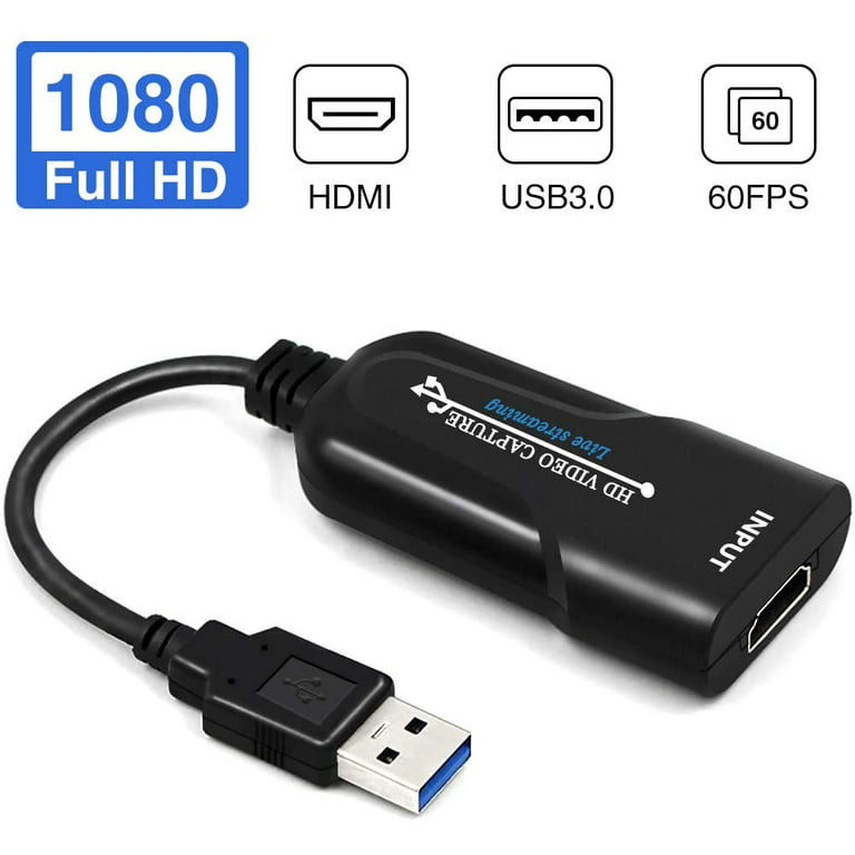 Video Capture Card, HDMI Video Capture Card, 4K HDMI to USB 3.0 Game  Capture Device for Windows Android Mac, HD 1080P Audio Video Grabber for Live  Streaming Gaming Conference 
