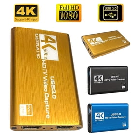 A Video Capture Card with USB 3.0 That Supports 4K UHD at 60Hz And Records in 1080P at 60 Frames Per Second, Suitable for Live Game Streaming And OBS Capture