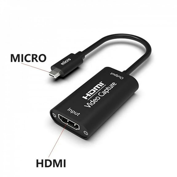 Video Capture Cards, 4K HDMI to USB Video Capture Device, 1080P HD Broadcast Live and Record Video Audio Grabber for Gaming, Streaming, Teaching, Video Conference (Black)