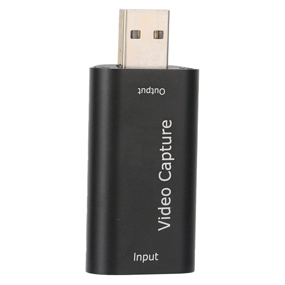 Video Capture HighDefinition Multimedia Interface USB2.0 Video Record Card for OBS VLC Amcap(Black )