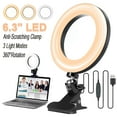 thumbnail image 1 of Video Conference Light, 6.3 inches LED Selfie Ring Light kit with Clamp Mount, Dimmable LED Ring Light, 1 of 7