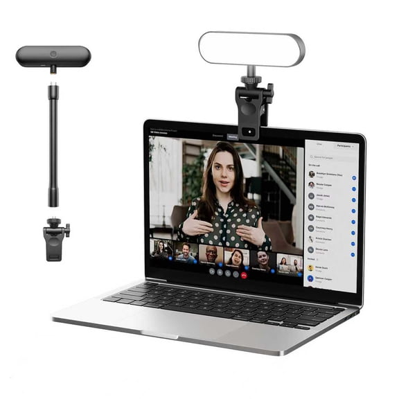 Video Conference Lighting,Rechargeable LED Streaming Light, 360 Rotatable Zoom Lighting for Computer,Eye Caring Webcam Laptop Ring Light for Video Calls/Zoom Meetings/Video Recording