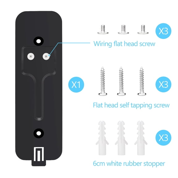 Video Doorbell Backplate Replacement Durable Plastic, Easy Installation for Blink Doorbell
