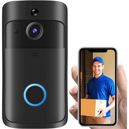 HD WiFi Video Doorbell Camera with Motion Detector, Audio & Speaker and Night Vision