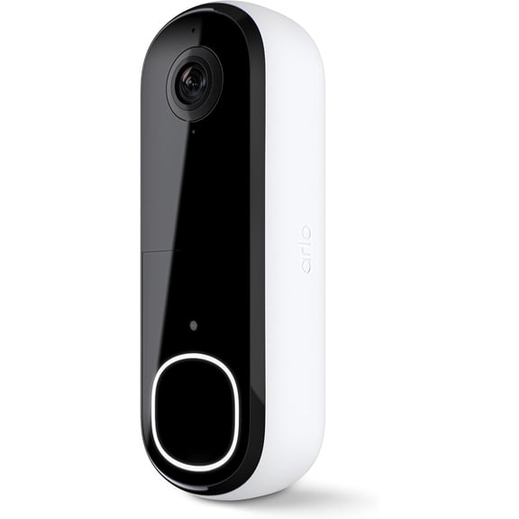 Video Doorbell HD | 2nd Gen | Wireless/Wired Option, 2-Way Audio, Night Vision, Head to Toe Video View, Integrated Siren | Live Stream | Real Time Notifications |180 Deg Wide View, White